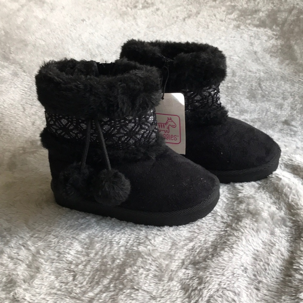 Toddler Girls Faux Suede Boots Size 8